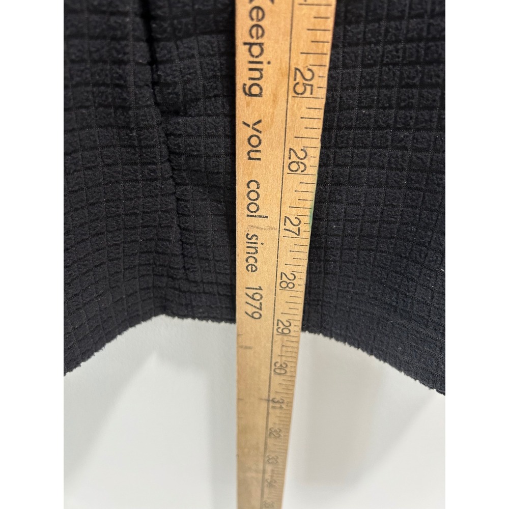 Lands End Womens XXL Gray Pink Grid Texture Full Zip Fleece Jacket Mock Neck - Picture 8 of 11